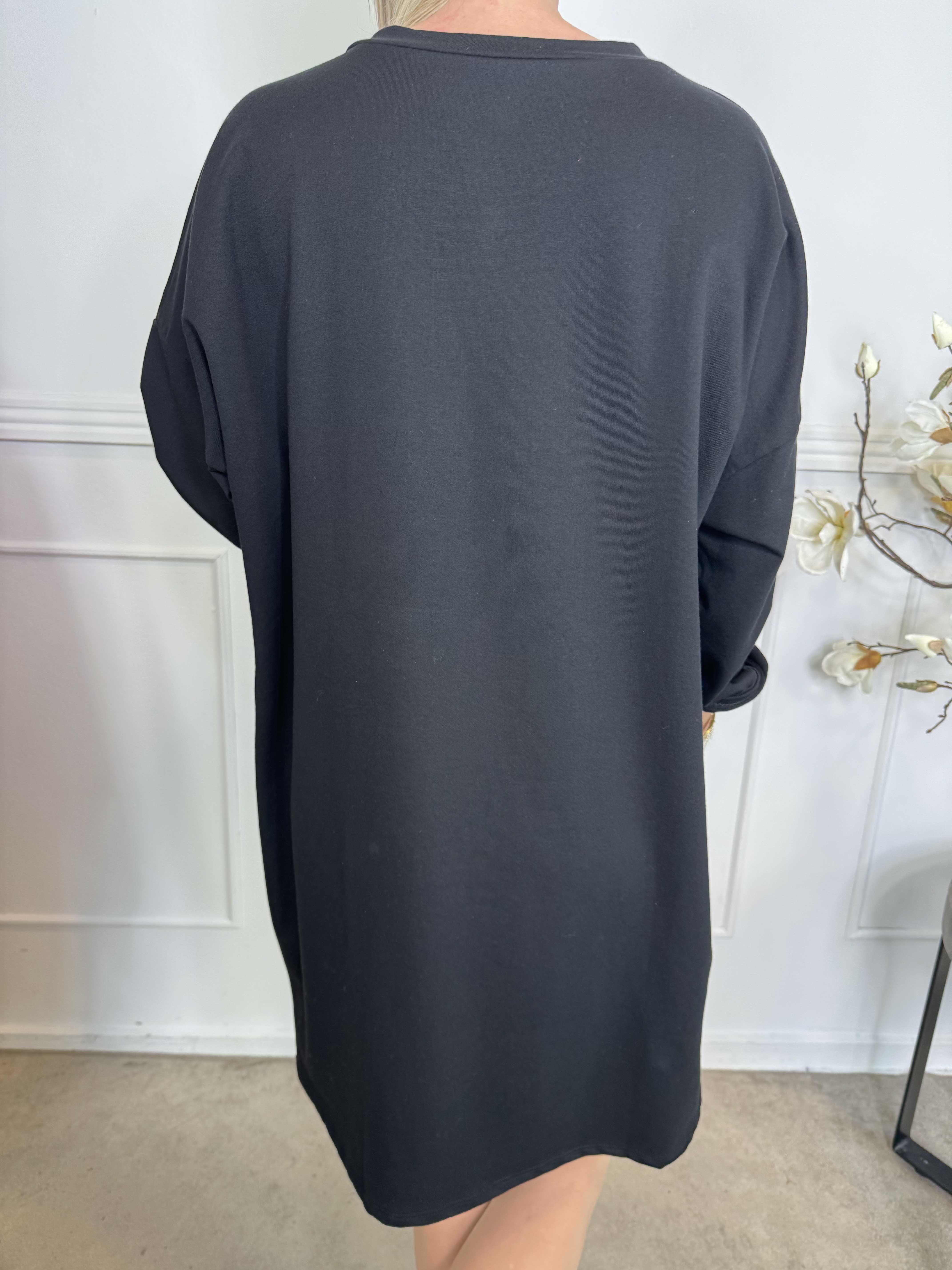 Mickey - Söt joggingklänning med fuskpälskant